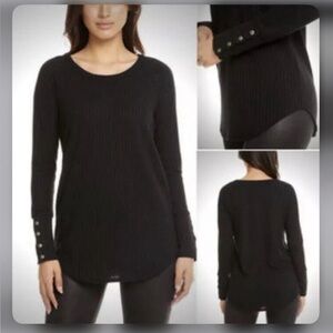 Chaser black waffle knit Thermal size M